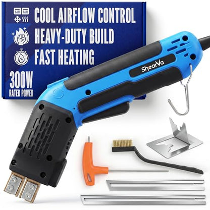 300W Electric Hot Knife Foam Cutter – Heavy-Duty Air-Cooled Styrofoam Cutting Tool Kit with Blades & Accessories for EPS, XPS, PU, KT Board & Sponge | DIY & Crafts