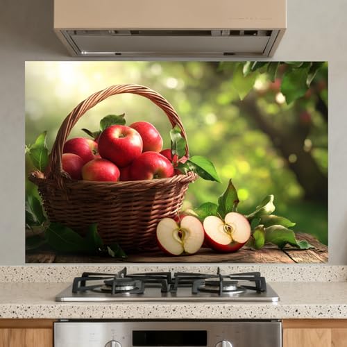 Nuxovilar Peel and Stick Backsplash, 11.8" x 35.4" 2 Panels (1 Set) - color: L-Red Apple