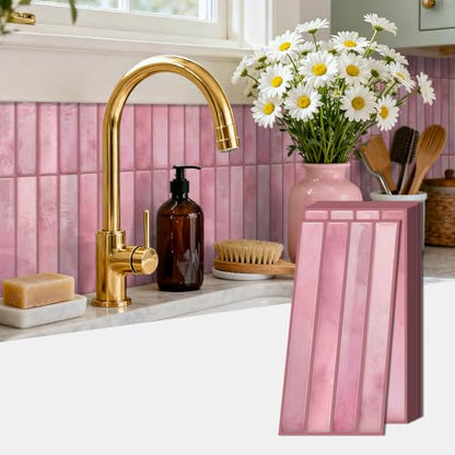 20 Sheets Subway Tile Stickers Peel and Stick Backsplash Decal Panel - color: Etp05