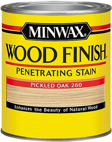 Minwax 70042444 Wood Finish, Pickled Oak, 1 Quart - color: Pickled Oak, size: 0.25 Gallon