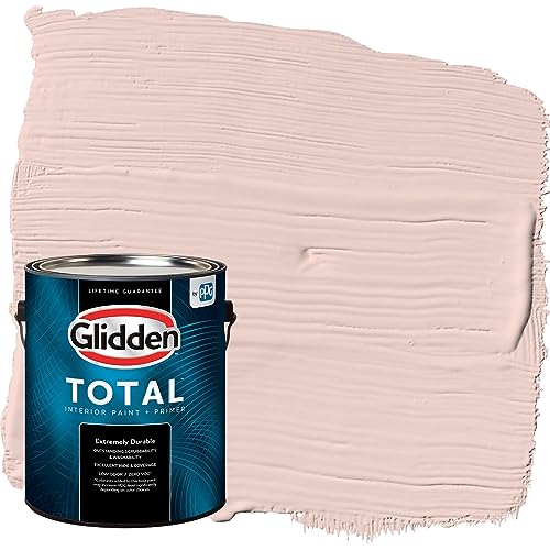 Glidden Total Interior Wall Paint & Primer All-in-One, Honeysweet/Orange, Flat, 1 Gallon - color: Honeysweet, size: 128 Fl Oz (Pack of 1)