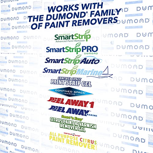 Dumond Laminated Paper - Keeps Dumond Paint Removers in Wet State - Extends Product Life & Speeds Removal - Traps Paint Chips, Flakes, & Debris - Easy Disposal - 10 Sheets (39”x39”/Sheet) - size: 10 Sheets