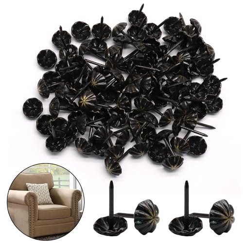 Upholstery Tacks, 100 PCS, 7/16" Pumpkin Head Design