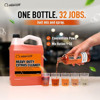 Nanoskin HEAVY DUTY Citrus Cleaner Degreaser for Tar Removal, 32 Oz - size: 16 Fl Oz (Pack of 2)