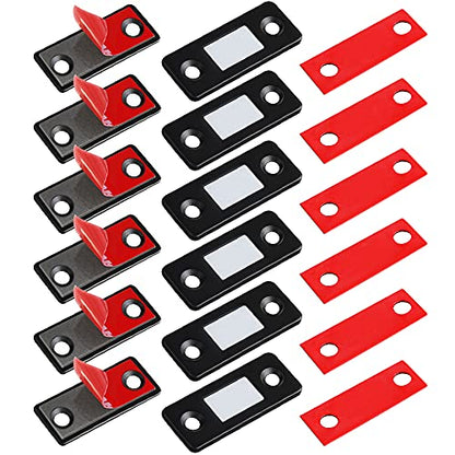 Cabinet Magnetic Catch Jiayi 6 Pack Ultra Thin Cabinet Door Magnets Stick on Drawer Magnets Cabinet Latch Magnetic Closures for Cabinets Kitchen Closet Door Closing Magnetic Door Catch Closer - size: Ultra Thin-6 Pack