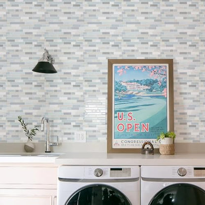 STICKGOO Thicker Peel and Stick Backsplash Tile for Kitchen and Bathroom - color: Multicolor