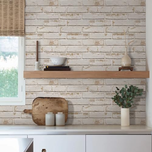 3D Peel and Stick Faux Brick Wall Panels 15.7" x 11.8" 10-Pack - color: BRICK-K