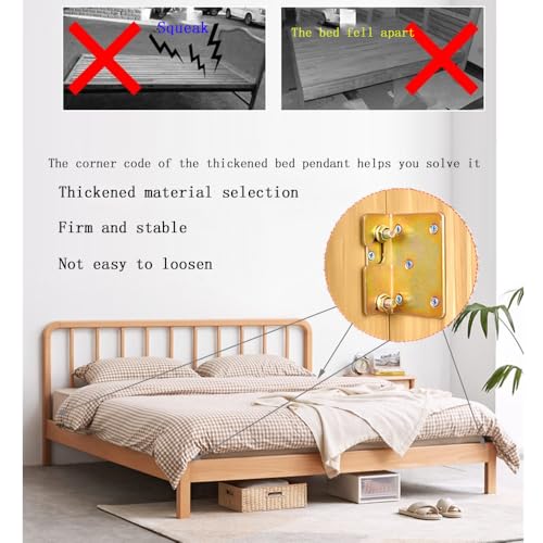 Bed Rail Brackets Bed Frame Hardware Black - color: Black, size: Medium