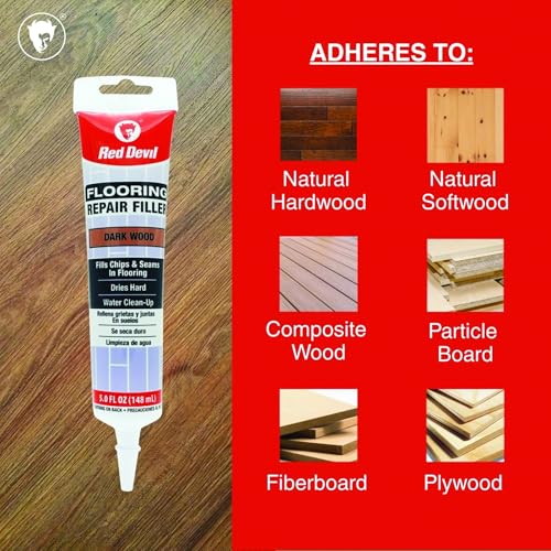 Red Devil 056045 Flooring Repair Filler, 5 oz., Dark Wood, 4 Pack - color: Dark Wood, size: Pack of 4