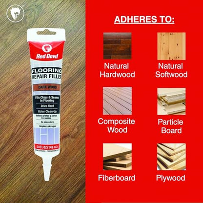 Red Devil 056045 Flooring Repair Filler, 5 oz., Dark Wood, 4 Pack - color: Dark Wood, size: Pack of 4