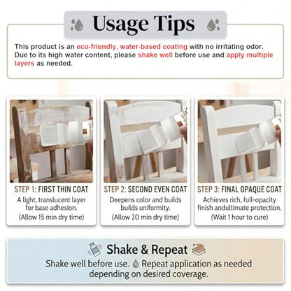 White Touch-Up Paint for wood, Doors, Cabinets & Furniture 2-Pack - color: White + White