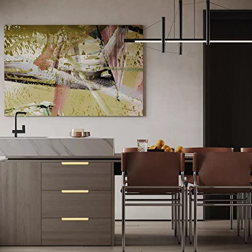 goldenwarm 10 Pack 5 Inch Matte Gold Finger Pulls Cabinet Edge Pulls Brushed Brass Drawer Handles Edge Hardware for Kitchen Cupboard - color: Matte Gold, size: Hole Center:128mm(5in)