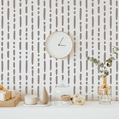 6 Pcs 14" Large Reusable Scandinavian Boho Geometric Wall Stencils