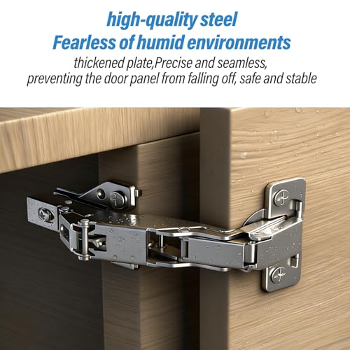 4 Pack Soft Close Hinges Hidden Lazy Susan Cabinet 165 & 135 Degree - color: 2 Pack 165° & 2 Pack 135°