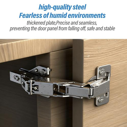 4 Pack Soft Close Hinges Hidden Lazy Susan Cabinet 165 & 135 Degree - color: 2 Pack 165° & 2 Pack 135°