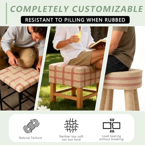Chair Webbing, Jute Tape Stitching for Furniture Repair (3.5"x10 Yd)