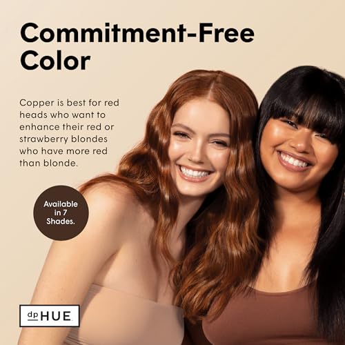 dpHUE Glossy Glaze, Copper - In-Shower Liquid Hair Gloss for Luminous Shine & Sheer Color - Paraben, SLS & SLES Sulfate Free - Leaping Bunny Certified - color: Copper