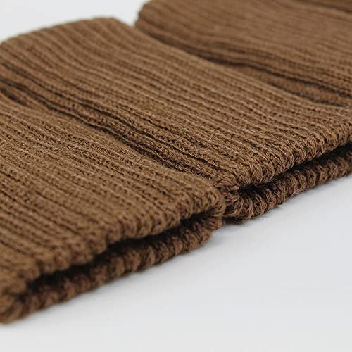 Knitted Chair Leg Socks Protectors for Hardwood Floor Protectors High Elastic Bar Stool Leg Covers Double Thickness Furniture Pads, Chair Leg Covers Caps Set (Brown, 24) - size: 24