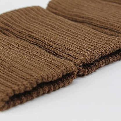 Knitted Chair Leg Socks Protectors for Hardwood Floor Protectors High Elastic Bar Stool Leg Covers Double Thickness Furniture Pads, Chair Leg Covers Caps Set (Brown, 24) - size: 24