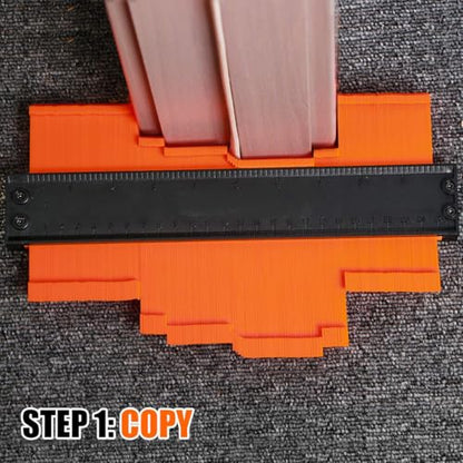 PRECISE 10 inch Contour Gauge for Precise Tracing, Orange