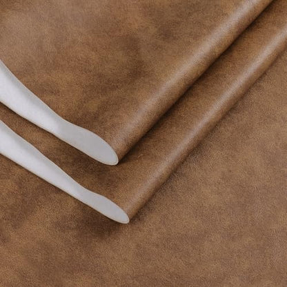 Faux Leather Vinyl Upholstery Fabric by The Yard 1.3mm Thick 1 Yard 55"x36" - color: Wheat, size: 1 Yard