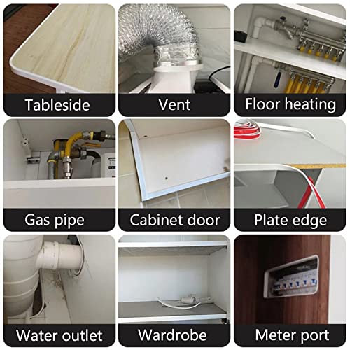 U-Shape Edge Banding, 16.4ft Self Adhesive Veneer Edging,TPE Flexible Furniture Edge Protector for Cabinet Repair Furniture Restoration (9MM, White) - size: 9MM, style: White