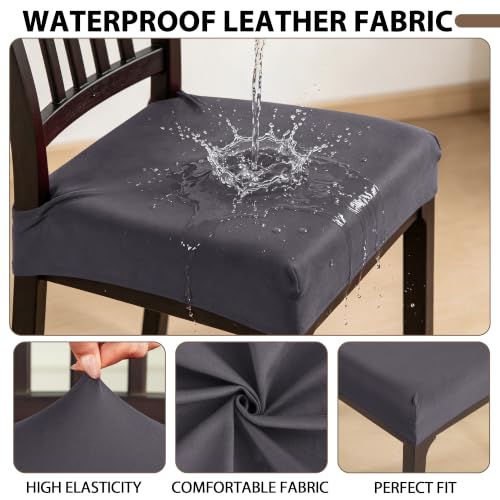 FUANGUI Dining Chair Covers Set of 2, Kitchen Chair Seat Covers - color: 01