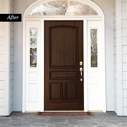 Giani Wood Look Paint Kit for Front & Interior Doors (Black Walnut) - style: Black Walnut