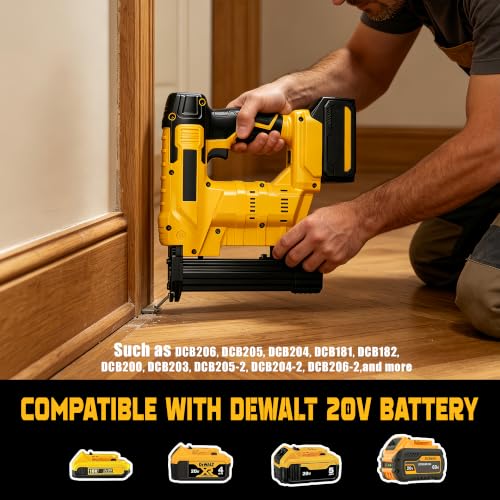 2-in-1 Cordless Brad Nailer for Dewalt 20V Battery (Tool Only)