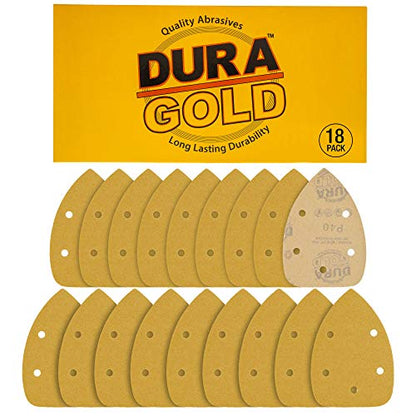 Dura-Gold Mouse Detail Sander Sandpaper Sanding Sheets, 5 Hole, 40 Grit - size: 40-Grit