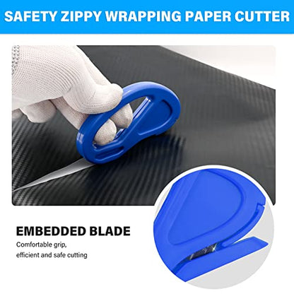 Gomake Vinyl Wrap Tool Kit Car Window Tint Installation Tools Wrapping Kit - color: Blue