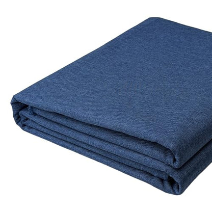 LaSilk- Premium Upholstery Fabric by the Yard, 57" Wide Thicken Faux Linen Fabric for Couch, Sofa, Chair, Pillow Cover (Navy Blue, 3 Yard) - color: Navy Blue, size: 3 yard