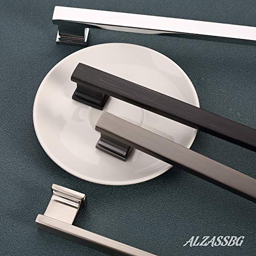 Alzassbg 6-1/4" Matte Black Cabinet Pulls and Handles 10 Pack, AL3061MB - color: Matte Black, size: 6-1/4" Hole Center