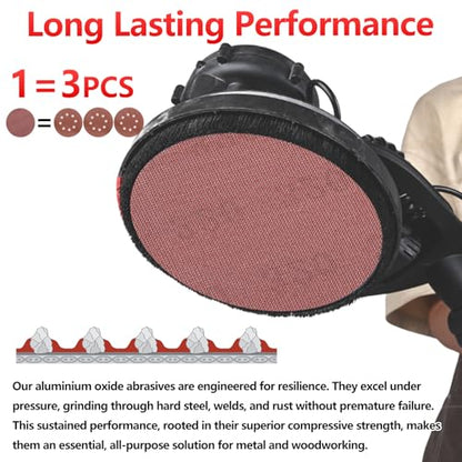 25 Pcs 9 Inch Mesh Sanding Disc for Drywall Sander 320 Grit - style: 9 Inch