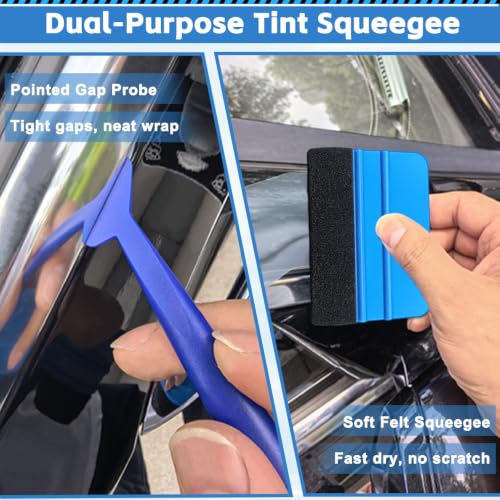 Vicsamer Film Installation Tools Set,Scratch-Free for Car Vinyl & Tint