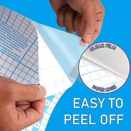 Chell Clear Contact Paper for Books, Adhesive Book Cover, 17.5 in x 5 ft