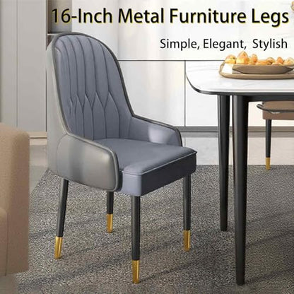 16 Inch Black & Gold Metal Furniture Legs for Chairs Sofas & Cabinets