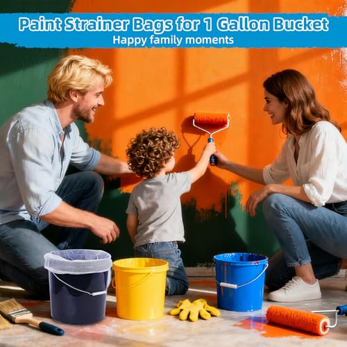 10 Pcs Paint Strainer Bags 1 Gallon for Painting/Paint Bucket/Gardening