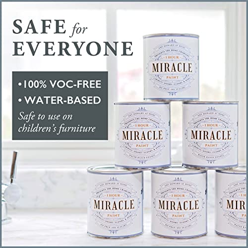AMY HOWARD AT HOME,One Hour Miracle Paint,Water-Based Enamel Paint,Scrubbable Eggshell Finish Furniture Paint,All In One Paint,No Stripping,Sanding,or Priming,32 OZ,Ballet White 1 Quarts (Pack 1) - color: Ballet White