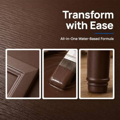 Wood Furniture Paint, Chocolate Brown, 16 fl oz - color: Chocolate Brown, size: 16 Fl Oz (Pack of 1)