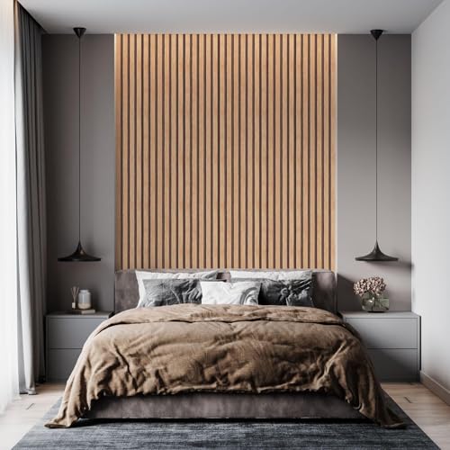 Yun-aeon Natural Wood - Tan Slats Peel and Stick Wallpaper for Wall - color: Tan, size: 17.3" x 160"