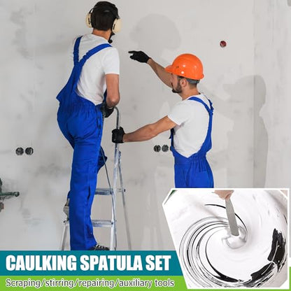 Saillong 7PCS Caulking Spatula Tool Set, From 3/8” To 1-1/2”