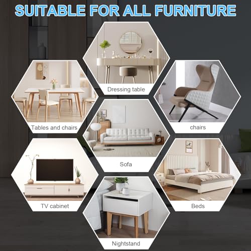New Upgrade Furniture Movers Sliders - Multi-Surface Furniture Sliders - size: 4.3in 8+8Pack