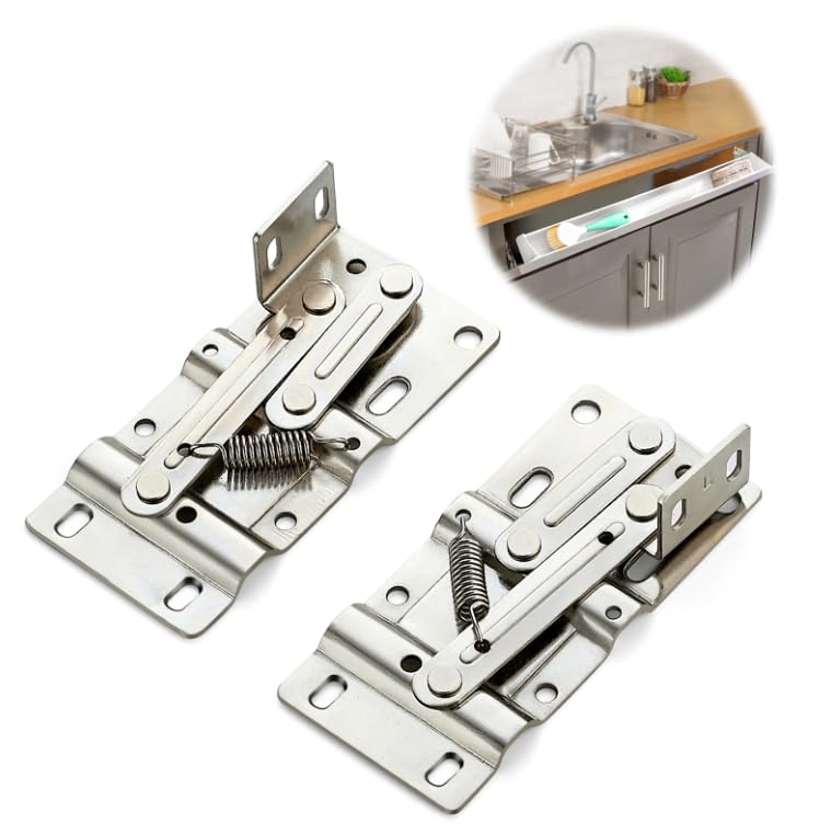 Ravinte Satin Nickel Tip Out Tray Hinges, Kitchen Cabinet Hinges, 1 Pair