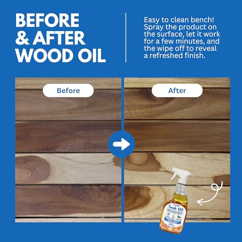 EcoDecors Teak Oil Spray 2 Pack, 48 oz Wood Conditioner & Protectant - style: Teak Oil 2 Pack