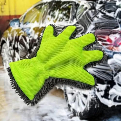 1pc Car Cleaning Glove, Soft and Absorbent Towel for Washing and Drying Cars and Motorbikes, Reusable Car Cleaning Tool