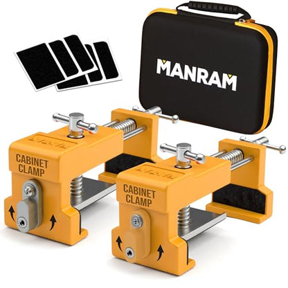 Cabinet Clamps 2 Pack, Face Frame Alignment Tool with Drill Guide