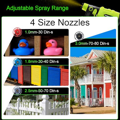 HVLP Paint Sprayer Compatible with Ryobi 18V Battery (Tool Only)