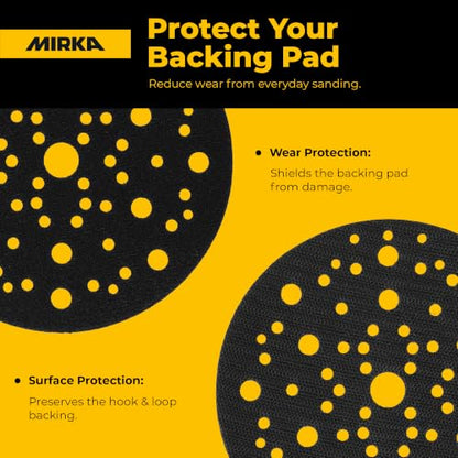 Mirka Pad Protector 5 Inch 2 Pack, Hook & Loop Grip Sanding Pad Saver - size: 2 Pieces