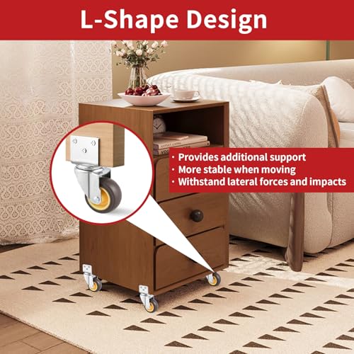 HOD Side Mount Casters, 1.5 Inch L-Shaped Small Caster Wheels Set of 4, Furniture Casters 360° Swivel Wheels for Furniture, Table, Baby Bed, Carts Trolley, Cabinet, Loading Capacity 135Lbs - style: 1.5-inch Swivel